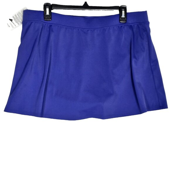 L.L. Bean UPF 50+ BeanSport Skirted Swimsuit Bottom 18 Reg Cobalt Blue Swim NWT - Picture 3 of 7